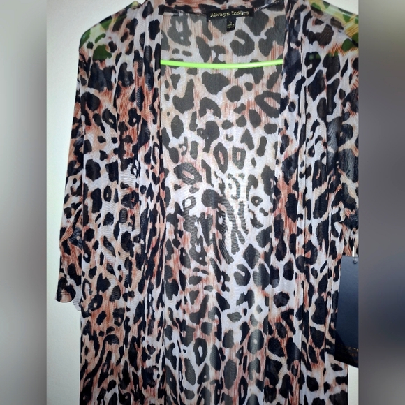 ALWAYS INDIGO! SHEER JACKET, CUTE COVER OR WRAP.. WEAR LONG SLEEVES UNDER IT! - Picture 3 of 6